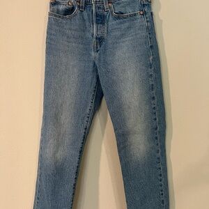 Levi's Blue Straight Leg Jeans with Vintage Appeal